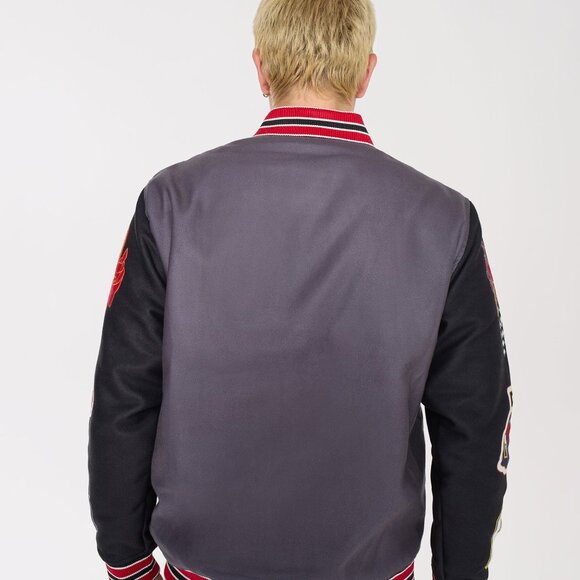 Men's Gray Bomber Jacket - Picture 7 of 13